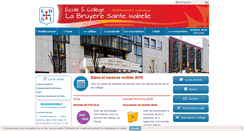 Desktop Screenshot of labruyeresainteisabelle.fr